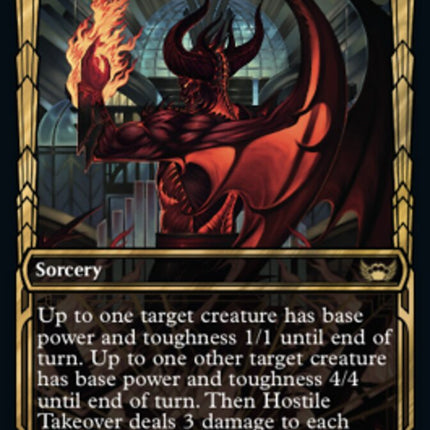Hostile Takeover (Showcase Golden Age Gilded Foil) [Streets of New Capenna]