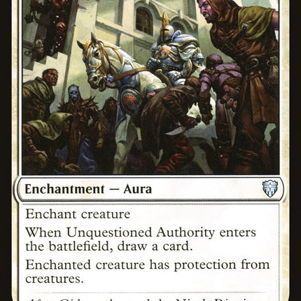 Unquestioned Authority [Commander Legends]