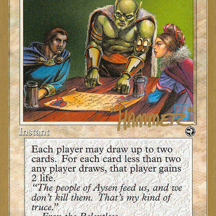 Truce (Shawn "Hammer" Regnier) (SB) [Pro Tour Collector Set]