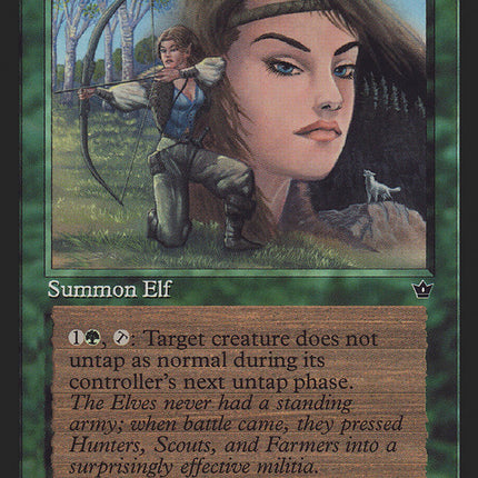 Elvish Hunter (Susan Van Camp) [Fallen Empires]