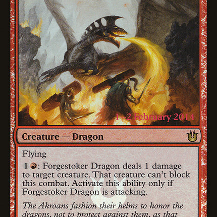 Forgestoker Dragon [Born of the Gods Prerelease Promos]