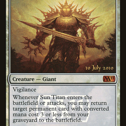 Sun Titan [Magic 2011 Prerelease Promos]