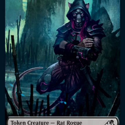 Spirit (002) // Rat Rogue Double-Sided Token [Kamigawa: Neon Dynasty Tokens]