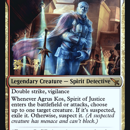 Agrus Kos, Spirit of Justice [Murders at Karlov Manor Prerelease Promos]
