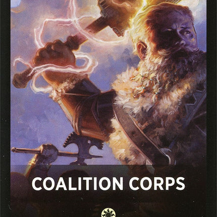 Coalition Corps Theme Card [Dominaria United Tokens]