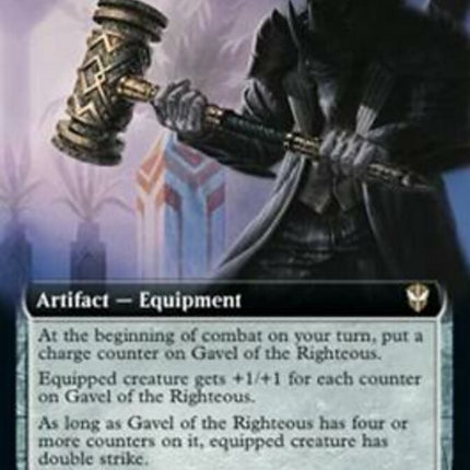 Gavel of the Righteous (Extended Art) [Streets of New Capenna Commander]