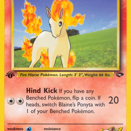 Blaine's Ponyta (64/132) [Gym Challenge 1st Edition]
