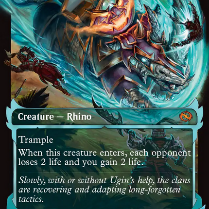 Skirmish Rhino (0408) (Showcase) [Tarkir: Dragonstorm]