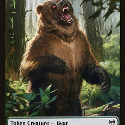 Elf Warrior // Bear Double-Sided Token [Kaldheim Tokens]