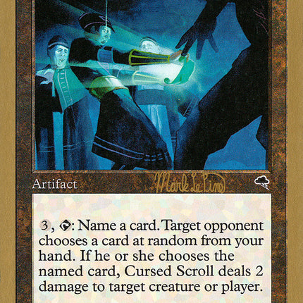 Cursed Scroll (Mark Le Pine) [World Championship Decks 1999]