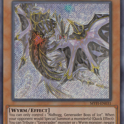 Nidhogg, Generaider Boss of Ice [MYFI-EN031] Secret Rare