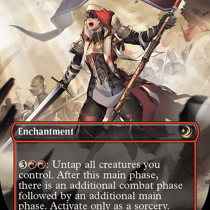 Aggravated Assault (Anime Borderless) (Confetti Foil) [Wilds of Eldraine: Enchanting Tales]
