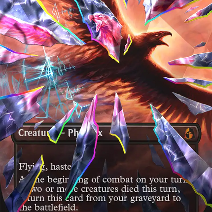 Darklight Phoenix (Borderless) (Facet Foil) (0453) [Reality Fracture]