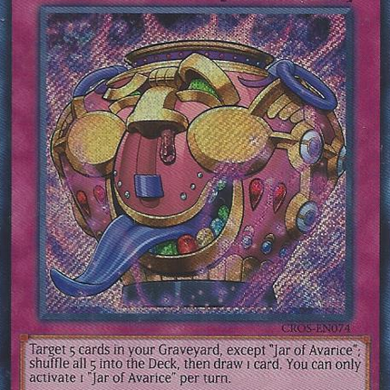Jar of Avarice [CROS-EN074] Secret Rare