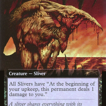 Plague Sliver (Extended Art) (Step-and-Compleat Foil) [Secret Lair Drop Promos]