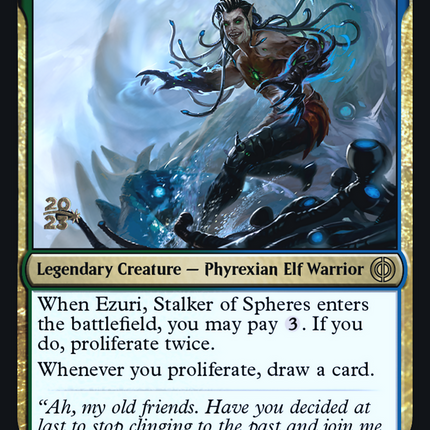Ezuri, Stalker of Spheres [Phyrexia: All Will Be One Prerelease Promos]
