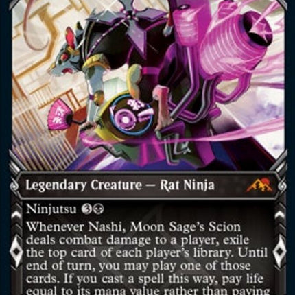 Nashi, Moon Sage's Scion (Showcase Ninja) [Kamigawa: Neon Dynasty]