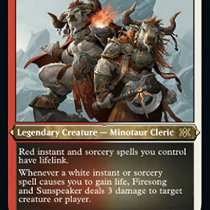 Firesong and Sunspeaker (Foil Etched) [Double Masters 2022]