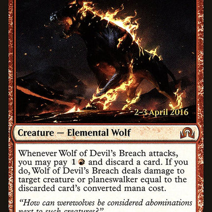 Wolf of Devil's Breach [Shadows over Innistrad Prerelease Promos]