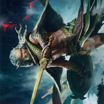 Serpent-Blade Assailant Art Card (40) [March of the Machine Art Series]