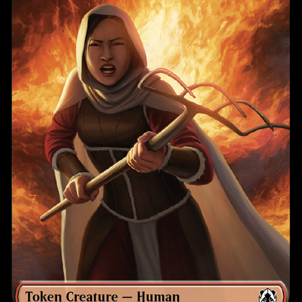Tentacle // Human (26) Double-Sided Token [March of the Machine Commander Tokens]