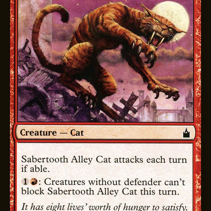 Sabertooth Alley Cat [Ravnica: City of Guilds]