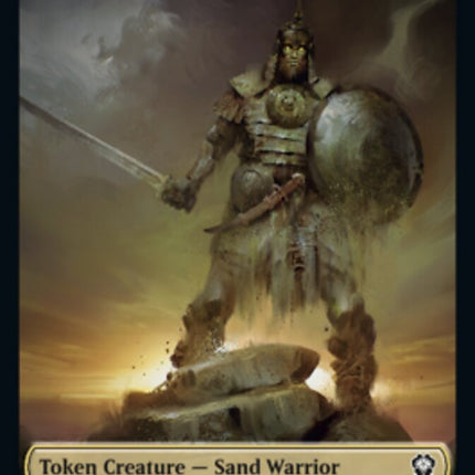Phyrexian // Sand Warrior Double-Sided Token [Dominaria United Tokens]