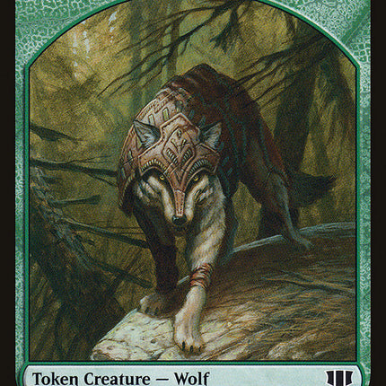 Treefolk // Wolf Double-Sided Token [Commander 2014 Tokens]
