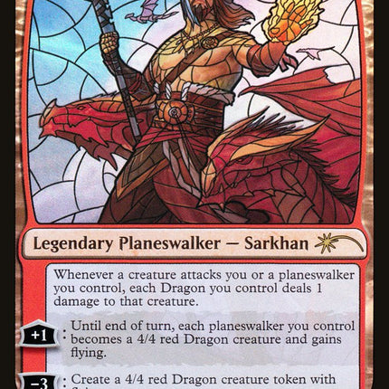 Sarkhan the Masterless (Stained Glass) [Secret Lair Drop Promos]