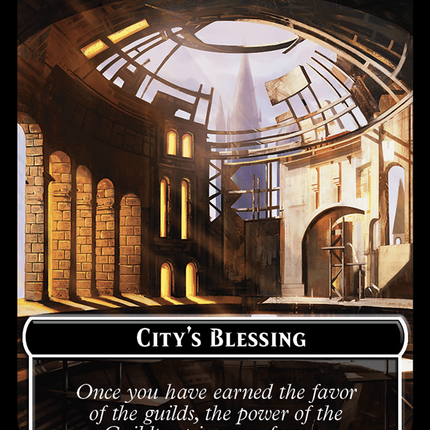 City's Blessing // Zombie Double-Sided Token [Murders at Karlov Manor Commander Tokens]