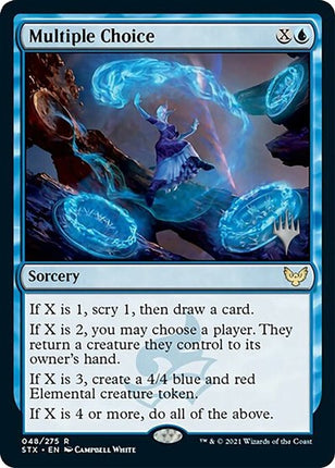 Multiple Choice (Promo Pack) [Strixhaven: School of Mages Promos]
