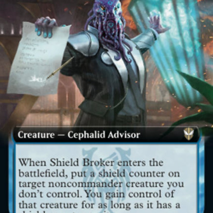 Shield Broker (Extended Art) [Streets of New Capenna Commander]