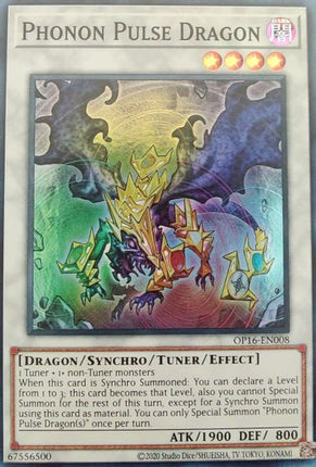 Phonon Pulse Dragon [OP16-EN008] Super Rare