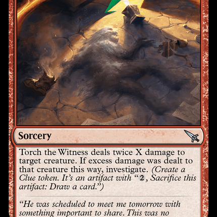 Torch the Witness (Green) [Murders at Karlov Manor]