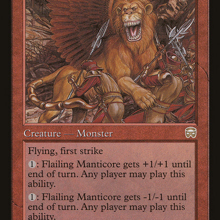 Flailing Manticore [Mercadian Masques]