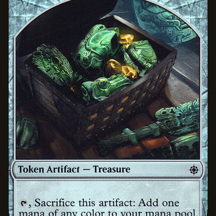 Merfolk // Treasure Double-Sided Token [Friday Night Magic 2018]