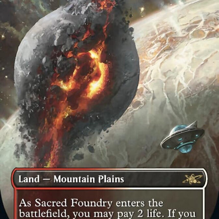 Sacred Foundry (Borderless) (Galaxy Foil) [Unfinity]