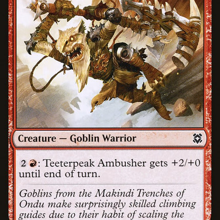Teeterpeak Ambusher [Zendikar Rising]