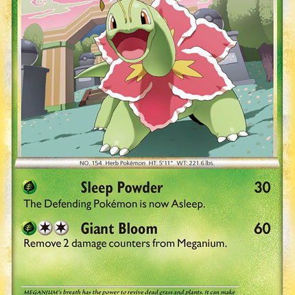 Meganium (26/123) (Theme Deck Exclusive) [HeartGold & SoulSilver: Base Set]