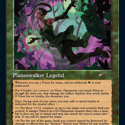 Nissa, Who Shakes the World (Retro) [Secret Lair Drop Series]