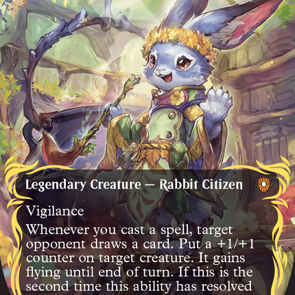 Ms. Bumbleflower (Borderless) (Raised Foil) [Bloomburrow Commander]