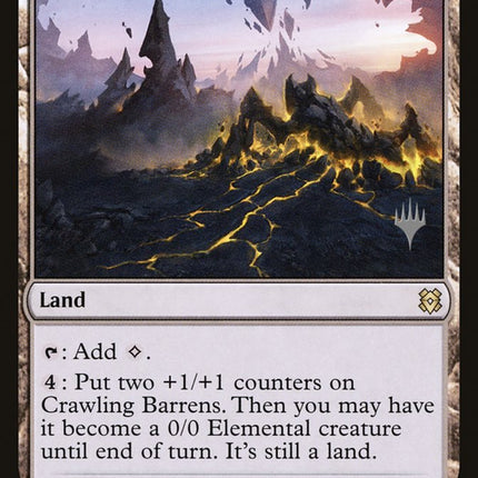 Crawling Barrens (Promo Pack) [Zendikar Rising Promos]
