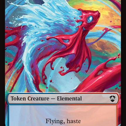 Dragon Illusion // Elemental (0019) Double-Sided Token [Secrets of Strixhaven Commander Tokens]