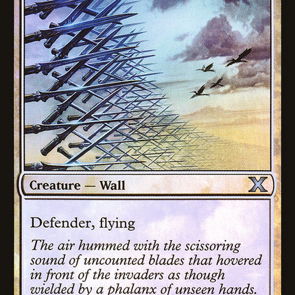 Wall of Swords (Premium Foil) [Tenth Edition]
