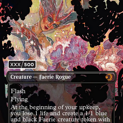 Bitterbloom Bearer (Borderless) (Serial Numbered) [Lorwyn Eclipsed Promos]