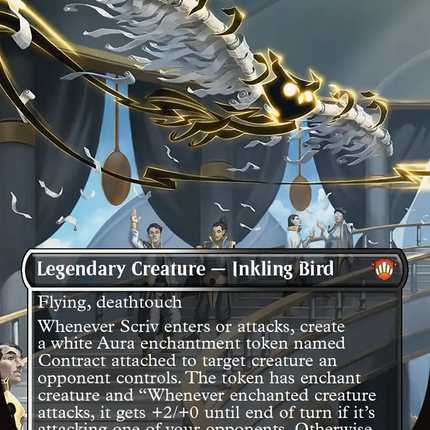 Scriv, the Obligator (Borderless) [Secrets of Strixhaven Commander]