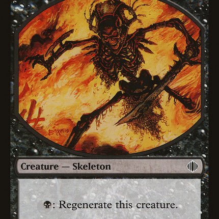 Skeleton Token [Shards of Alara Tokens]