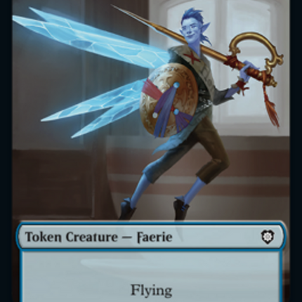 Faerie // Thopter (010) Double-Sided Token [The Brothers' War Commander Tokens]