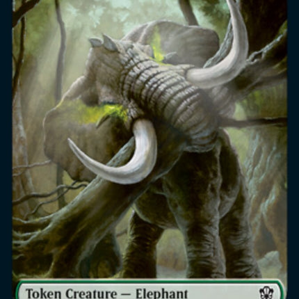 Frog Lizard // Elephant Double-Sided Token [Commander 2021 Tokens]