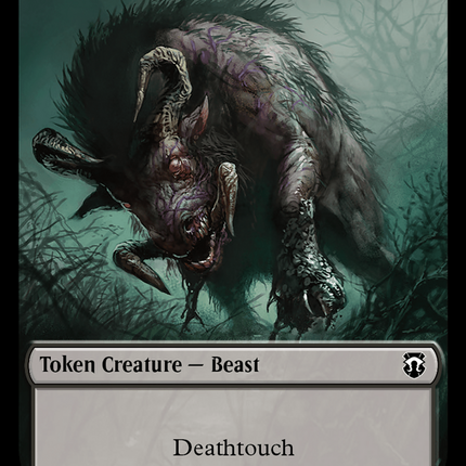 Beast (0010) (Ripple Foil) // Shapeshifter (0008) Double-Sided Token [Modern Horizons 3 Commander Tokens]